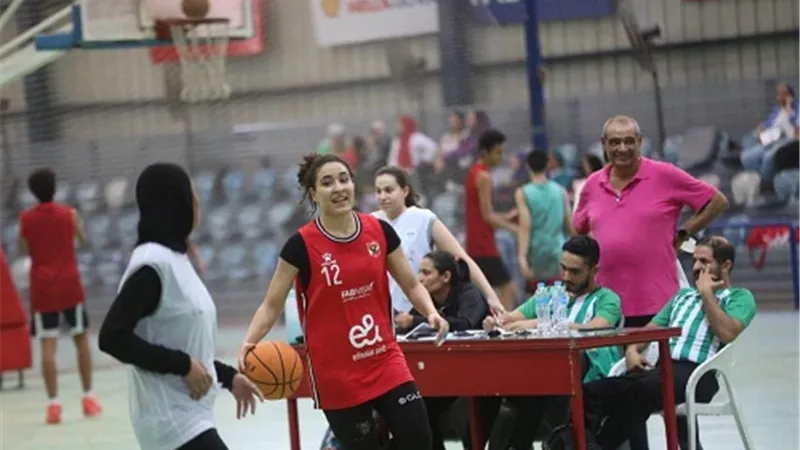 سيدات سلة الأهلى يفزن على الطيران فى بطولة دورى المنطقة