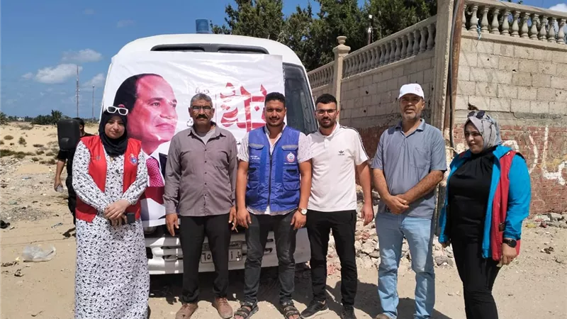 قافلة بداية بحي السبيل بالعريش