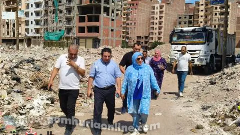 حملة مكبرة لرفع كفاءة الطريق الدائرى بالمنصوره