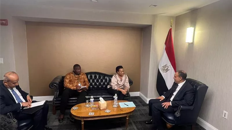 وزير الخارجية يلتقي مع المديرة التنفيذية للآلية الأفريقية لمراجعة النظراء