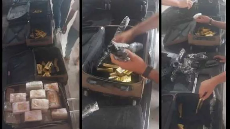 إحباط تهريب 100 ك ذهب و1.5 مليون يورو بمطار دولة عربية.. صور