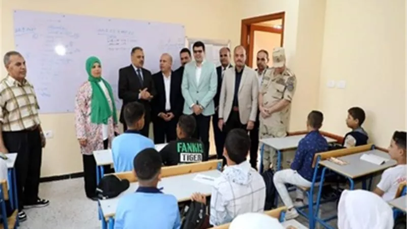 محافظ الشرقية يفتتح مدرسة كفر الدير الإعدادية بقرية التلين