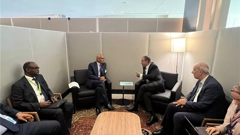 وزير الخارجية يلتقي مع نظيره السوداني بنيويورك