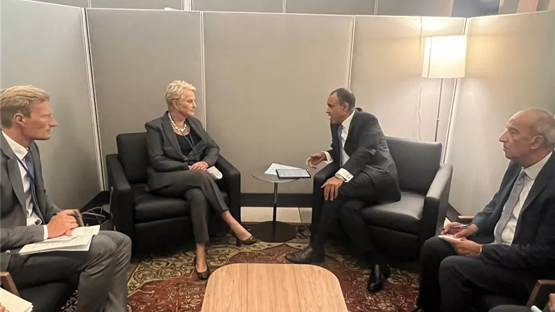 وزير الخارجية يلتقى مع المديرة التنفيذية لبرنامج الغذاء العالمى