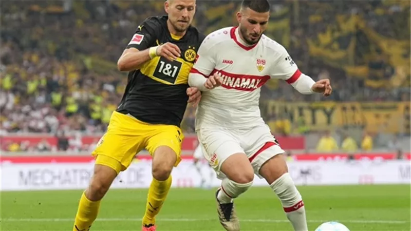 شتوتجارت يمطر شباك بروسيا دورتموند بخماسية في الدوري الألماني
