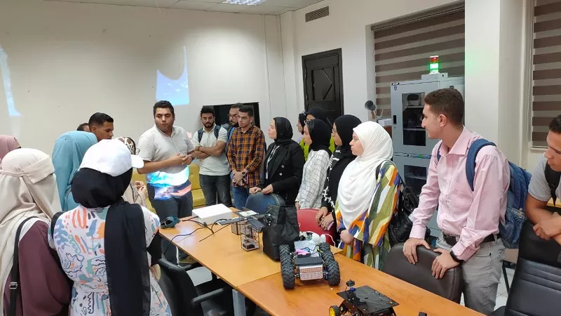 تدريب 25 خريج بكلية تكنولوجيا الفضاء ببنى سويف