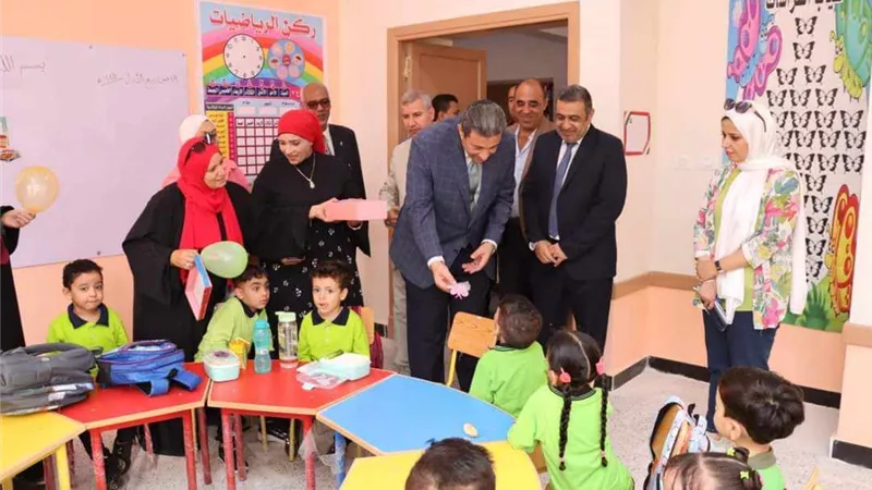 محافظ دمياط يفتتح مدرسة ٦ أكتوبر الجديدة