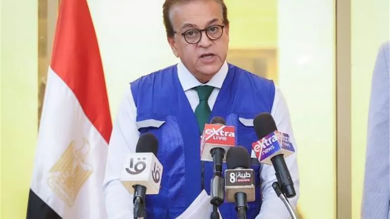 وزير الصحة: سبب الإصابة بالنزلات المعوية في أسوان عدوى بكتيرية قولونية