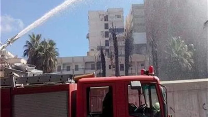 السيطرة علي حريق مستشفى الأورام بسوهاج