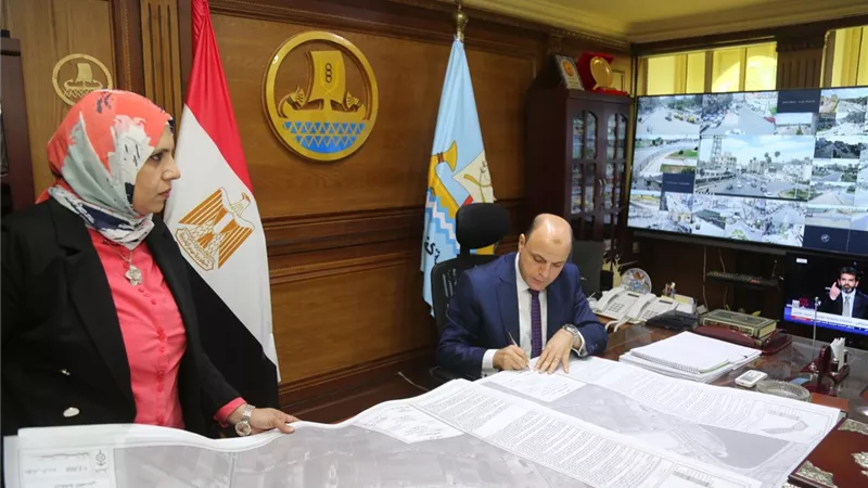 محافظ كفرالشيخ يعتمد المخطط الاستراتيجي العام لمدينة بلطيم