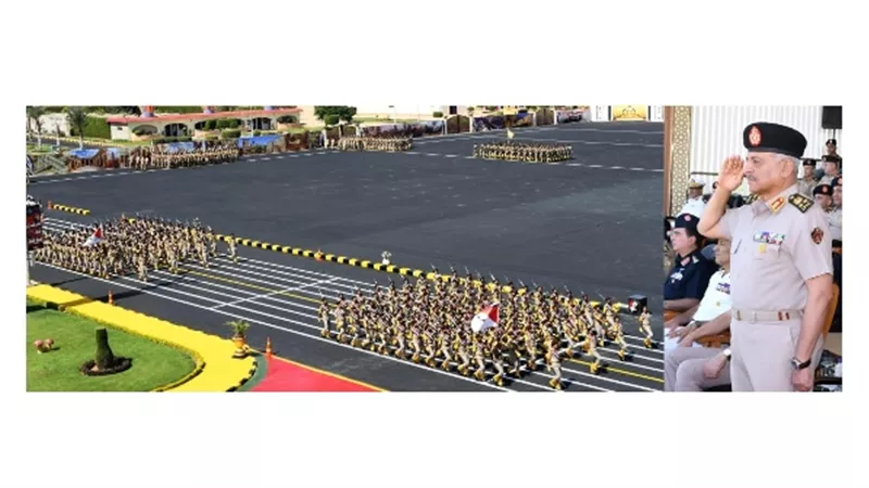 وزير الدفاع يشهد حفل تخرج الدفعة 166 من كلية الضباط الإحتياط