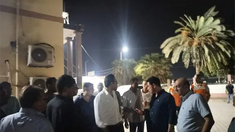 نائب محافظ سوهاج ووكيل وزارة الصحة ينتقلان لموقع اندلاع حريق