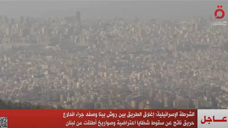 الشرطة الإسرائيلية: إغلاق الطريق بين روش بينا وصفد جراء سقوط شظايا اعتراضية