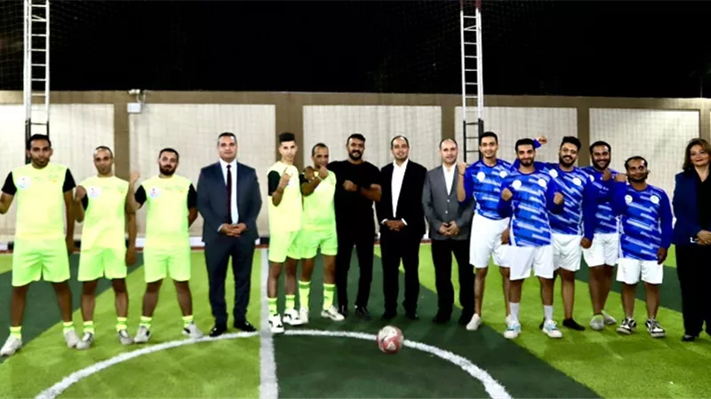 الفنان أحمد العوضي يشارك المتعافين من الإدمان الأنشطة الرياضية