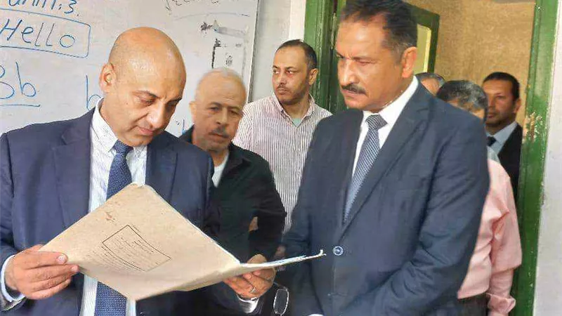 نائب الوزير فى جولة تفقدية لإدارتى العمرانية وجنوب الجيزة