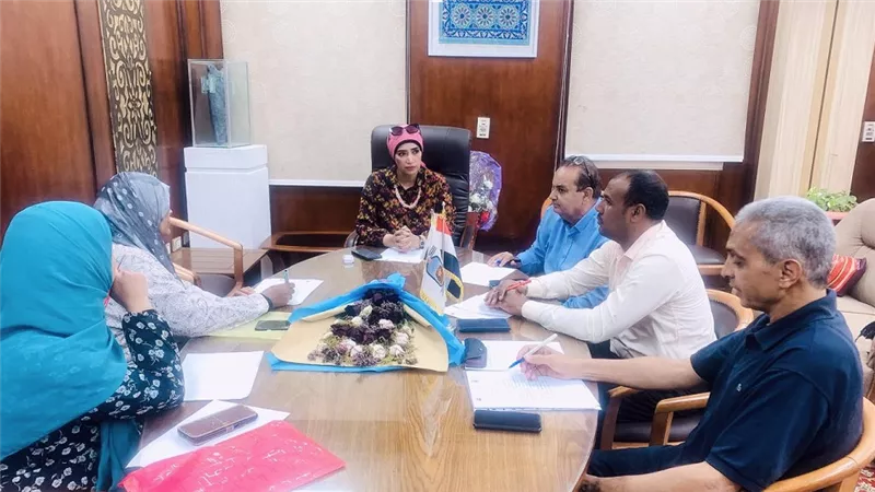 رئيس جامعة الأقصر تتابع أعمال تسكين الطلاب