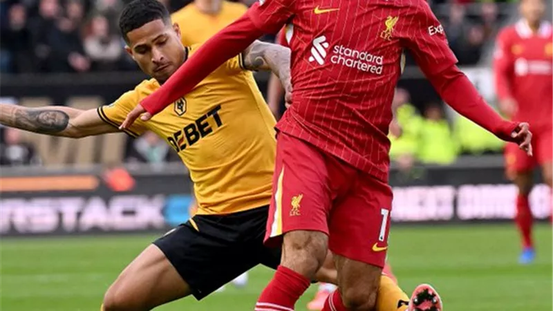 محمد صلاح رجل مباراة ليفربول وولفرهامبتون في الدوري الإنجليزي