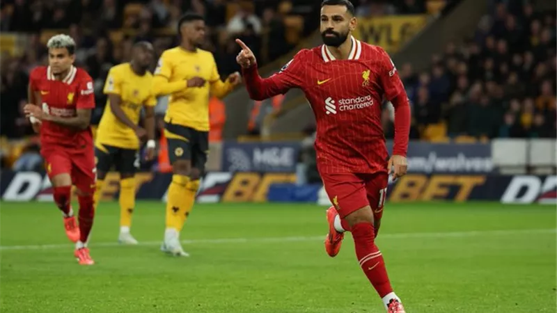 تقييم محمد صلاح في مباراة ليفربول وولفرهامبتون بالدوري الإنجليزي
