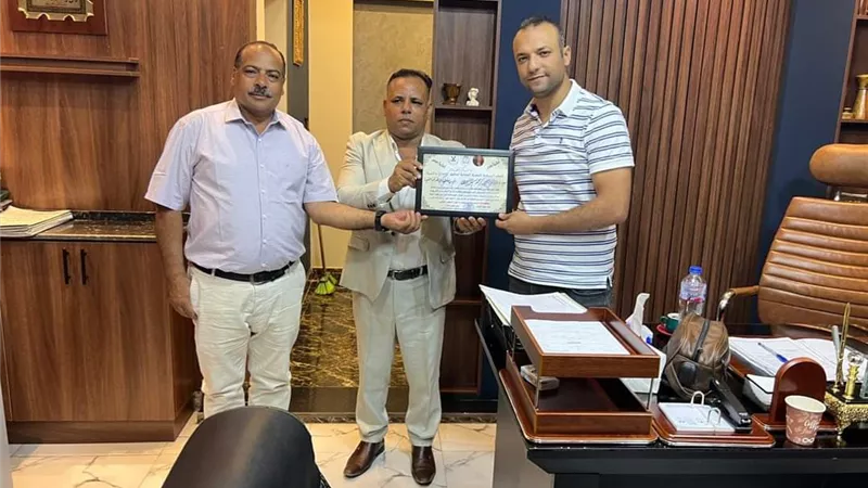 تكريم رئيس مباحث مركز شرطة المنيا