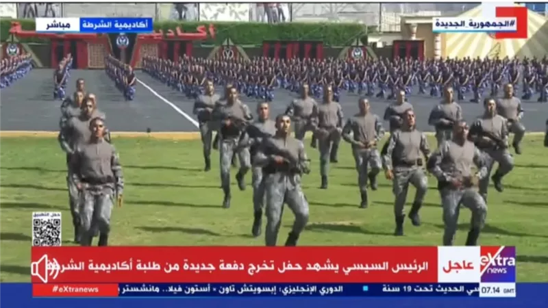 تحتاج لدرجة كبيرة من الشجاعة .. طلبة أكاديمية الشرطة يبدعون في عروض ميدان الجبال