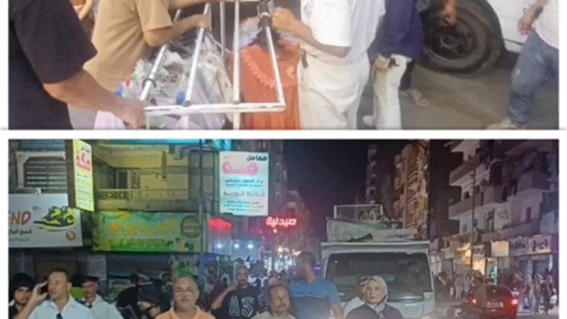 حملات مستمرة لعودة الانضباط للشارع الإسماعيلي ومنع الإشغالات