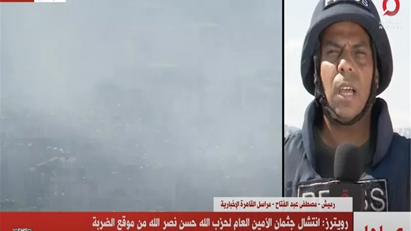 عاجل .. انتشال جثمان حسن نصر الله من موقع الضربة الإسرائيلية ببيروت
