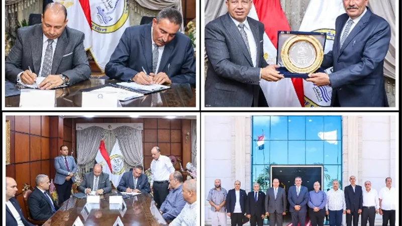 بروتوكول تعاون بين هيئة ميناء دمياط و جامعة المنصورة الأهلية