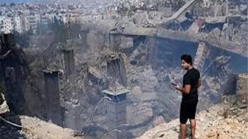 فيديو .. لحظة انتشال جثمان حسن نصر الله بالضاحية الجنوبية ببيروت
