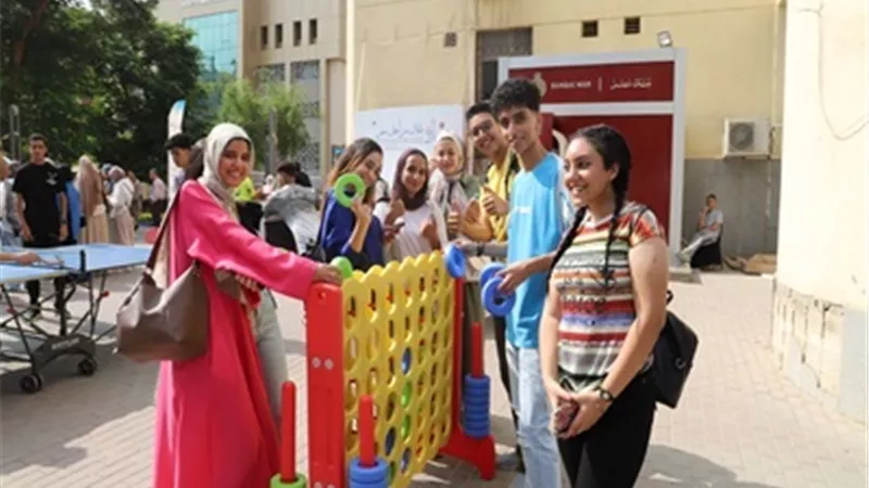 أجواء حماسية بمهرجان استقبال الطلاب الجدد والقدامى بجامعة عين شمس