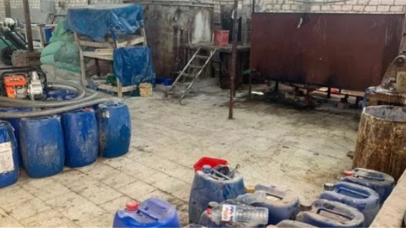 ضبط مصنع غير مرخص لإنتاج المنظفات والصابون المغشوش بالقليوبية