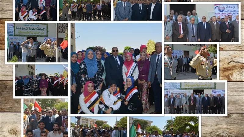 نائب رئيس جامعة الأزهر يشارك الطلاب القدامى والجدد تحية العلم