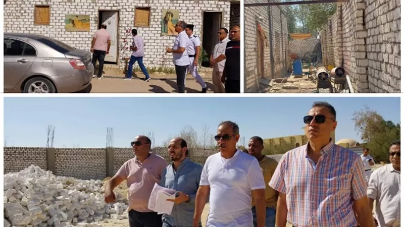 حماية وسليم فى جولة تفقدية لأراضى المزارع الإنتاجية بالغردقة