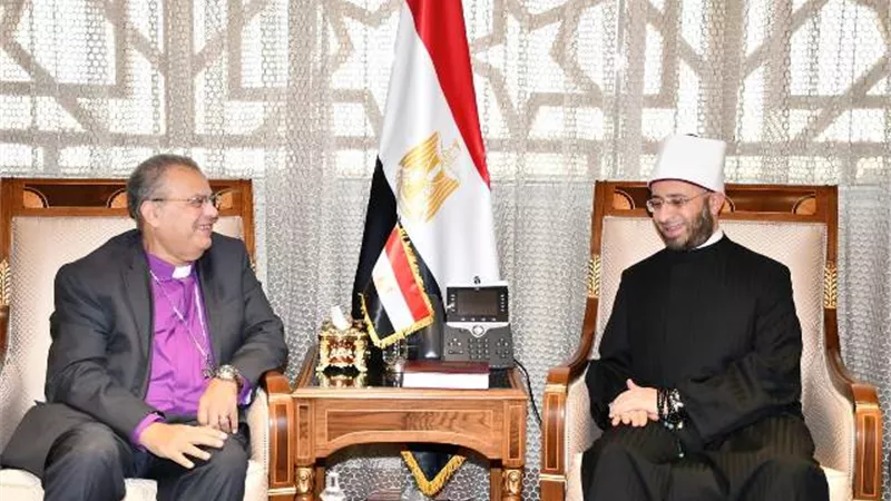 وزير الأوقاف يستقبل رئيس الإنجيلية لدعم السلام في الشرق الأوسط