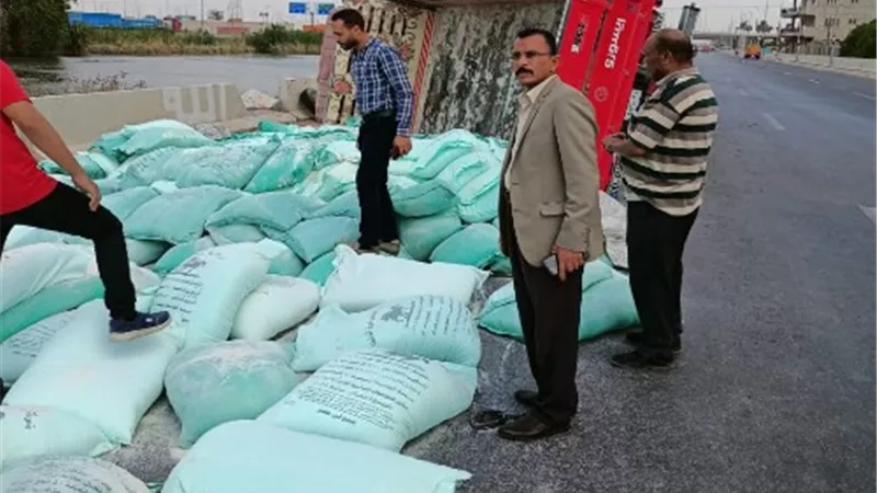 ضبط 170 شيكارة دقيق بلدي قبل بيعها بالسوق السوداء بالقليوبية