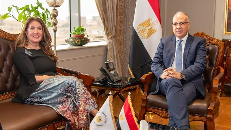 وزير الري يبحث مع سفيرة أمريكا بمصر تعزيز التعاون في مجال المياه