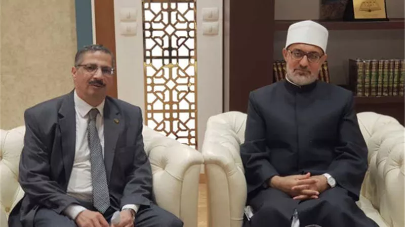 المفتي يستقبل رئيس معهدالبحوث الفلكية للتعاون في مجال رصد الاهلة