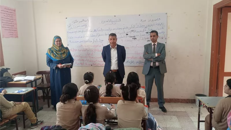 وكيل تعليم كفر الشيخ يتابع انتظام الدراسة في عدد من المدارس