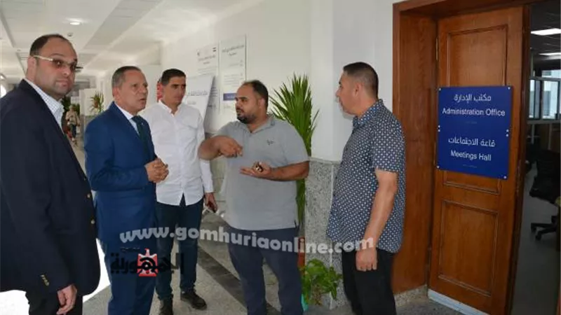 رئيس جامعة دمياط يتفقد مركز خدمات الطلاب ذوي الإعاقة