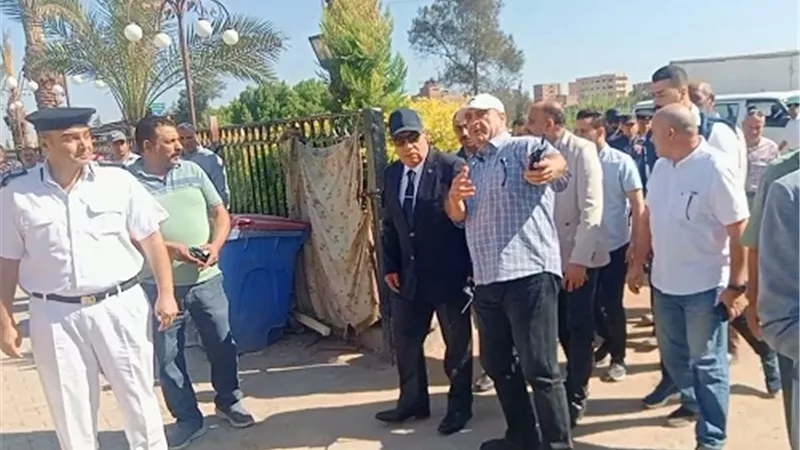 إزالة تعديات علي الأراضي الزراعيه بأجا