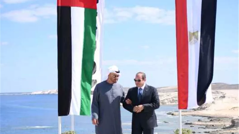 الرئيس السيسي والشيخ محمد بن زايد يشهدان إطلاق مشروع رأس الحكمة