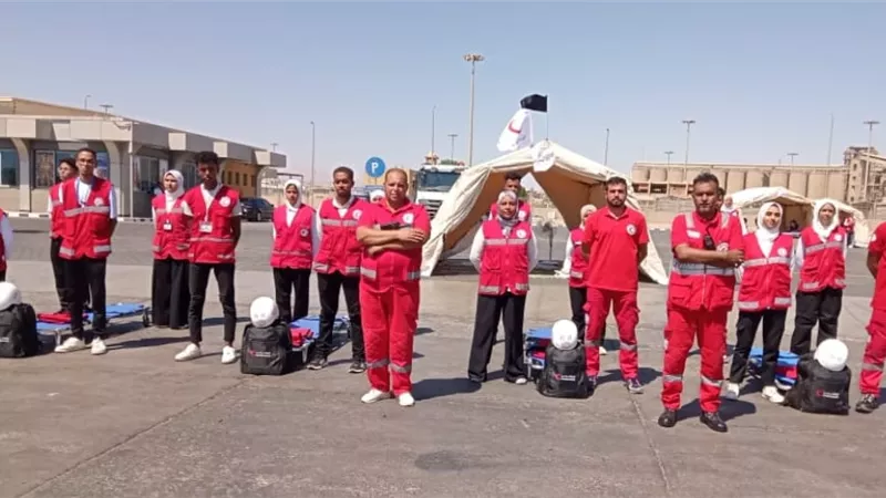 الهلال الأحمر يشارك فى مناورة مصر 10 بسفاجا