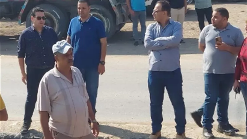 مياه أسيوط تعلن عن تسريب بخط طرد صرف محطة صرف صحي البركة