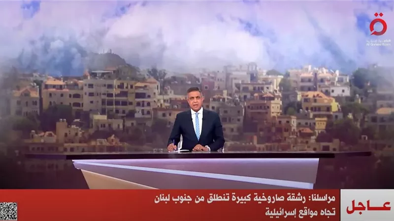 رشقة صاروخية كبيرة تنطلق من جنوب لبنان تجاه مواقع إسرائيلية