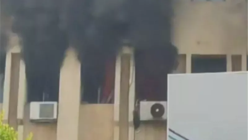 نشوب حريق بكلية التمريض فى الإسكندرية