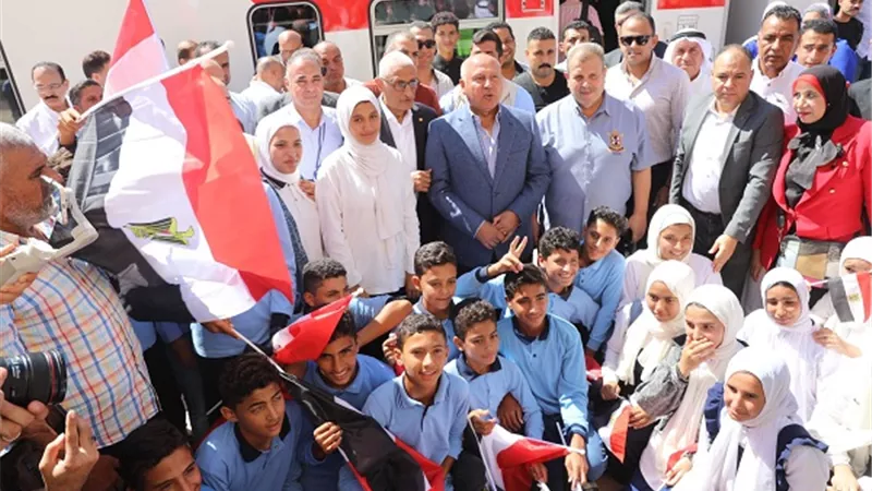استقبال حافل من أهالى سيناء لأول رحلة قطار لخط بئر العبد - الفردان