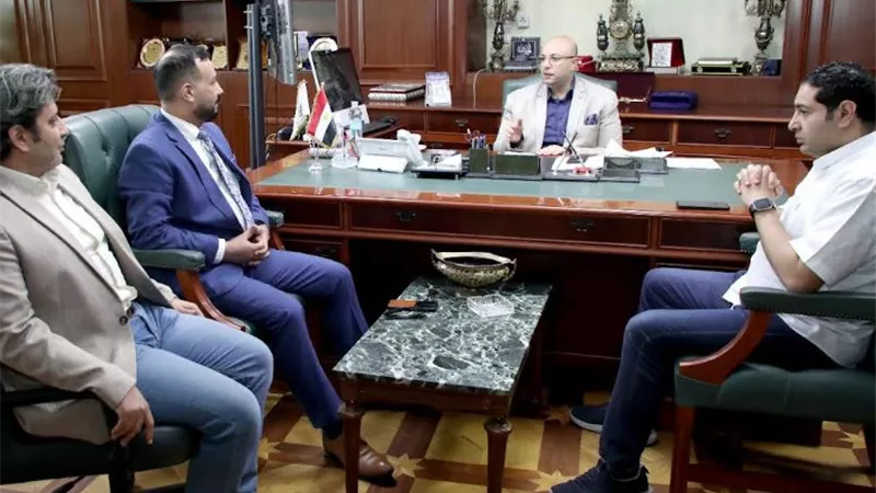 محافظ بني سويف يلتقى مدير فرع التأمين الصحي الجديد