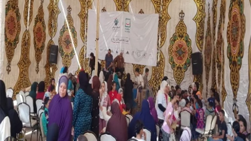 جامعة بنها تنظم قافلة طبية بقرية كوم أشفين بقليوب
