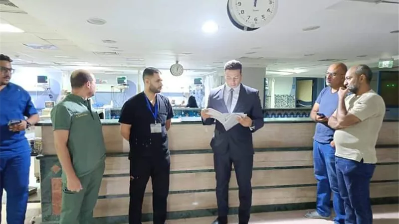 مرور مفاجئ لوكيل وزارة الصحة على مستشفى الحمام المركزى