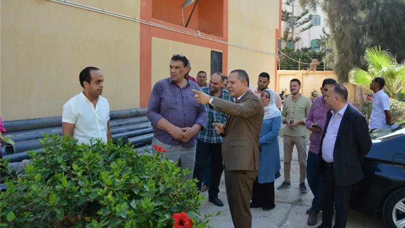رئيس جامعة دمياط يتفقد المدن الجامعية إستعداداً لتسكين الطلاب