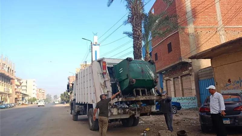 استمرار حملات النظافة بمدن ومراكز محافظة كفر الشيخ